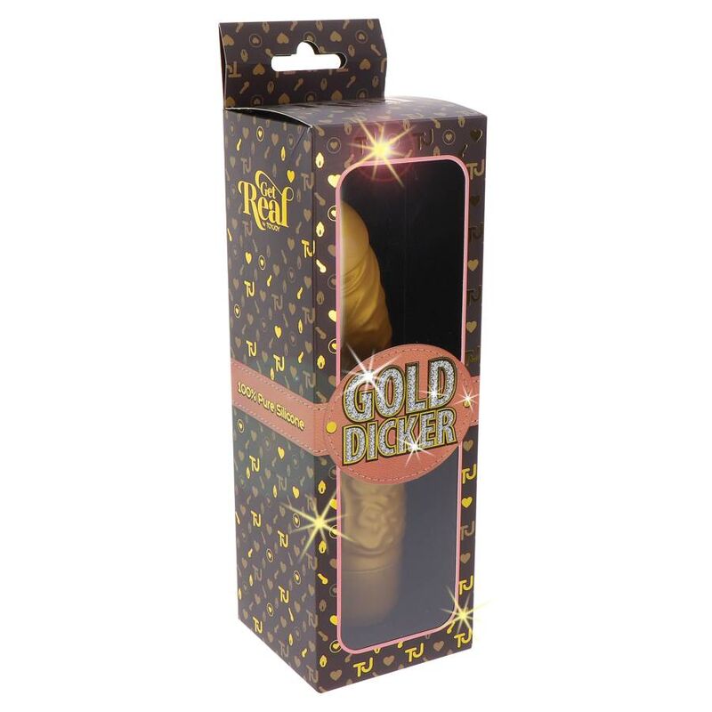 GET REAL - GOLD DICKER ORIGINAL VIBRADOR DORADO 7 GET REAL - GOLD DICKER ORIGINAL VIBRADOR DORADO - Imagen 7