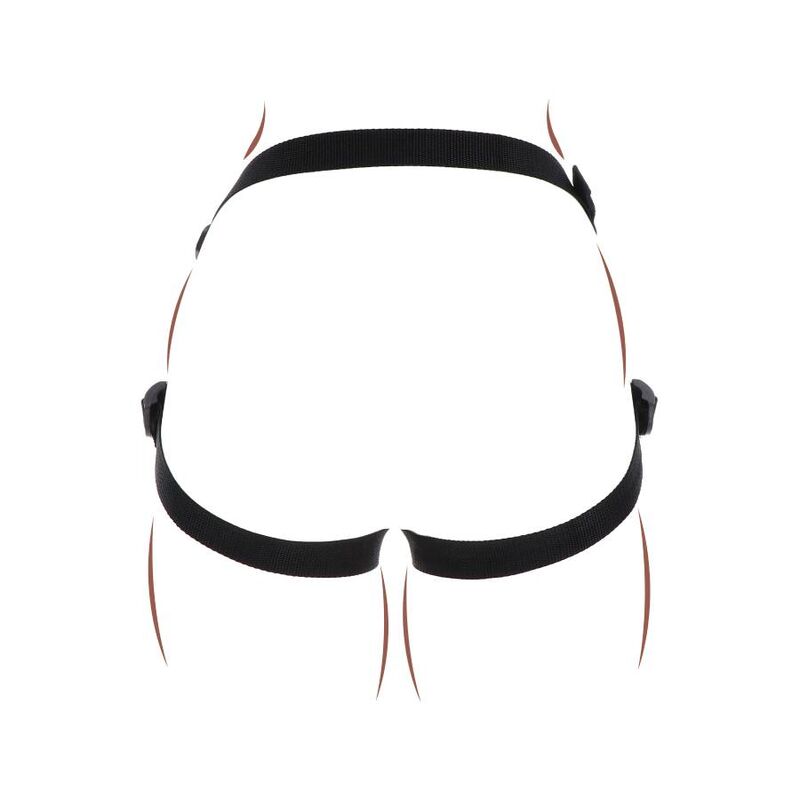 GET REAL - STRAP-ON PLEASURE HARNÉS NEGRO 4 GET REAL - STRAP-ON PLEASURE HARNÉS NEGRO - Imagen 4