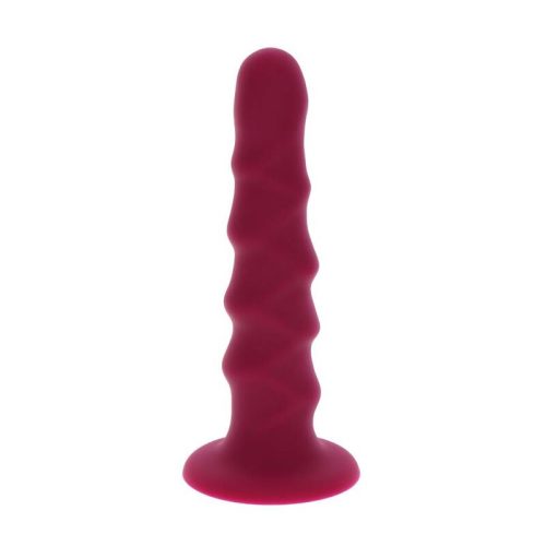 GET REAL – RIBBED DONG 12 CM ROJO