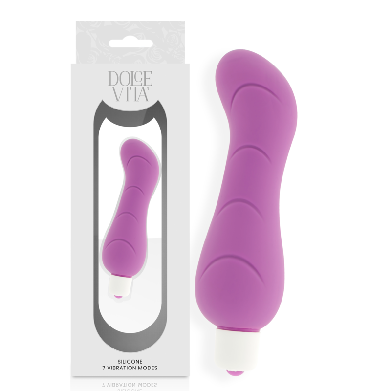 DOLCE VITA - G-SPOT VIBRADOR SILICONA LILA 4 DOLCE VITA - G-SPOT VIBRADOR SILICONA LILA - Imagen 4
