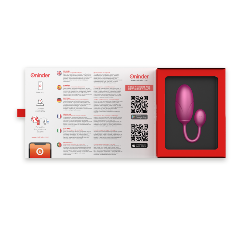 ONINDER - TOKYO HUEVO VIBRADOR ROSA 7.5 X 3.2 CM - APP GRATUITA 7 ONINDER - TOKYO HUEVO VIBRADOR ROSA 7.5 X 3.2 CM - APP GRATUITA - Imagen 7