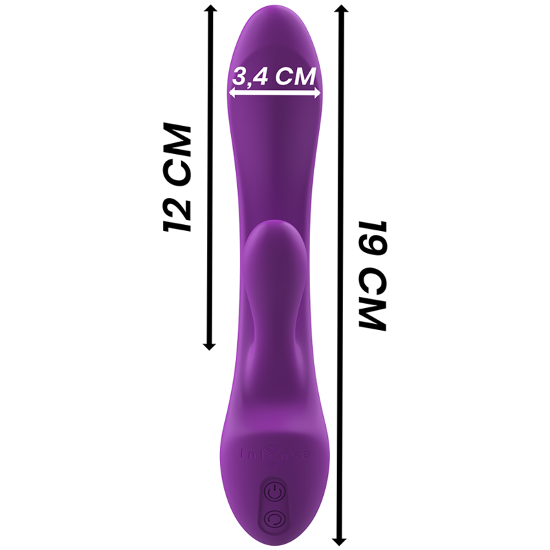 INTENSE - LUIGI VIBRADOR RABBIT SILICONA LIQUIDA MORADO 3 INTENSE - LUIGI VIBRADOR RABBIT SILICONA LIQUIDA MORADO - Imagen 3