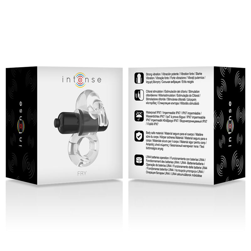 INTENSE - FRY ANILLO VIBRADOR TRANSPARENTE 5 INTENSE - FRY ANILLO VIBRADOR TRANSPARENTE - Imagen 5
