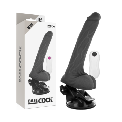 BASECOCK – VIBRADOR REALÍSTICO CONTROL REMOTO NATURAL 19 CM -O- 4 CM