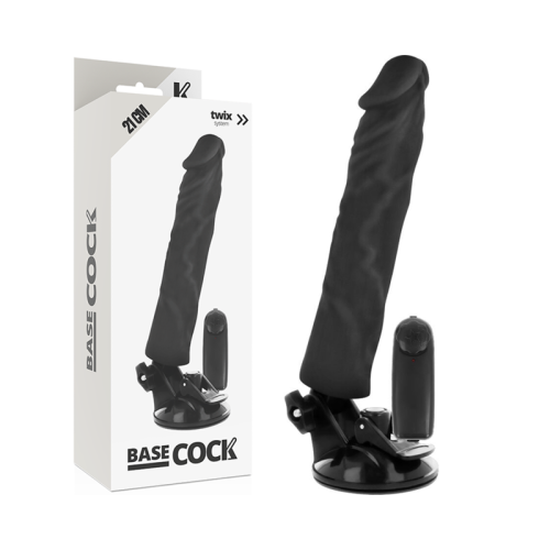BASECOCK – VIBRADOR REALÍSTICO CONTROL REMOTO NATURAL 21 CM -O- 4 CM
