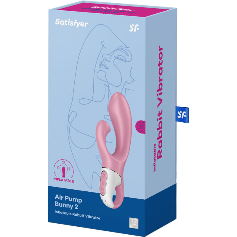 SATISFYER - AIR PUMP BUNNY 2 ROSA 5 SATISFYER - AIR PUMP BUNNY 2 ROSA - Imagen 5