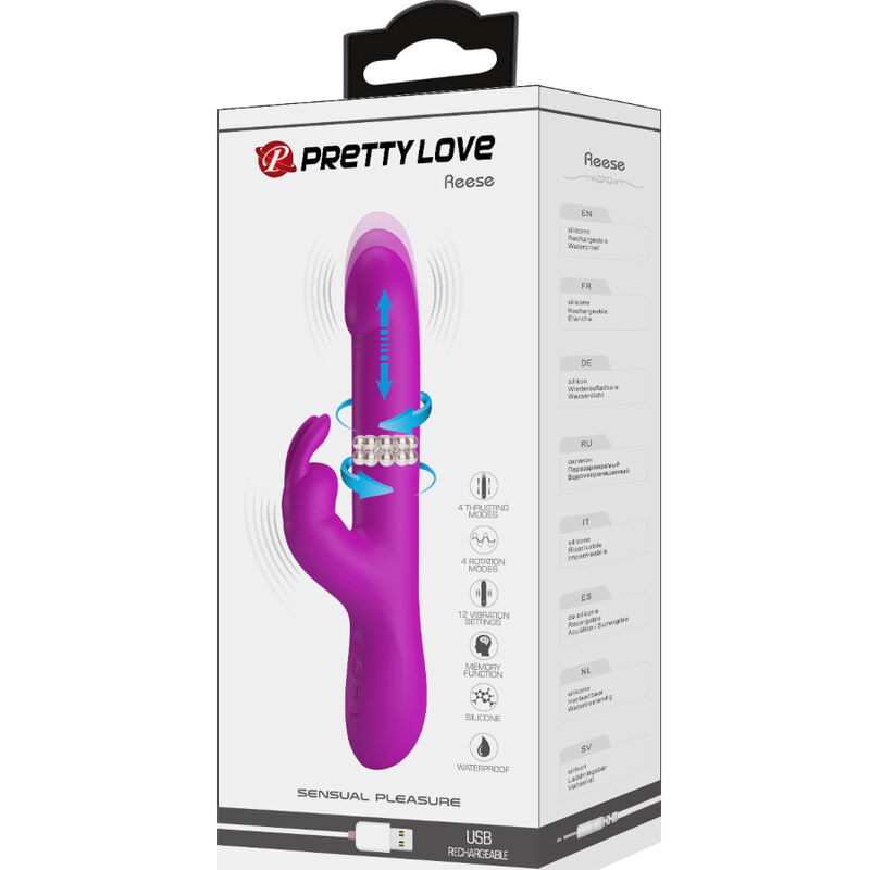 PRETTY LOVE - REESE VIBRADOR CON ROTACIÓN MORADO 7 PRETTY LOVE - REESE VIBRADOR CON ROTACIÓN MORADO - Imagen 7