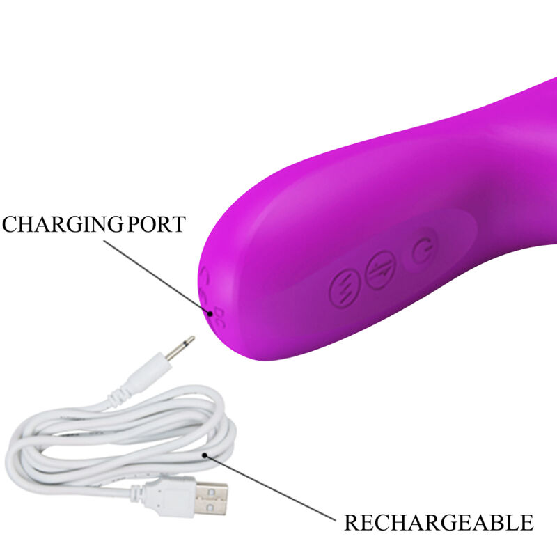 PRETTY LOVE - REESE VIBRADOR CON ROTACIÓN MORADO 6 PRETTY LOVE - REESE VIBRADOR CON ROTACIÓN MORADO - Imagen 6