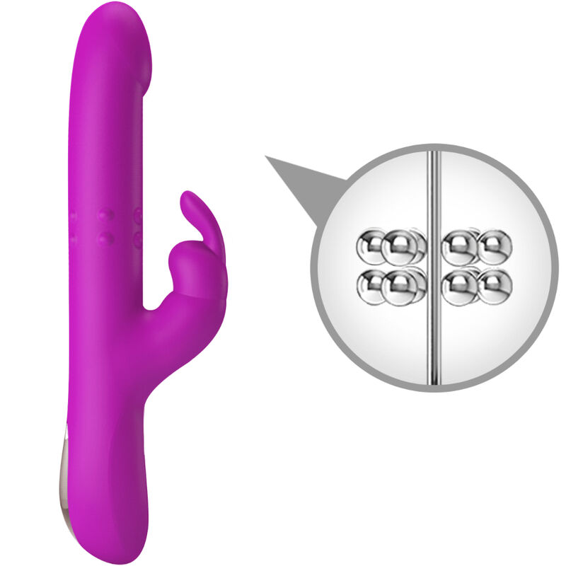 PRETTY LOVE - REESE VIBRADOR CON ROTACIÓN MORADO 3 PRETTY LOVE - REESE VIBRADOR CON ROTACIÓN MORADO - Imagen 3