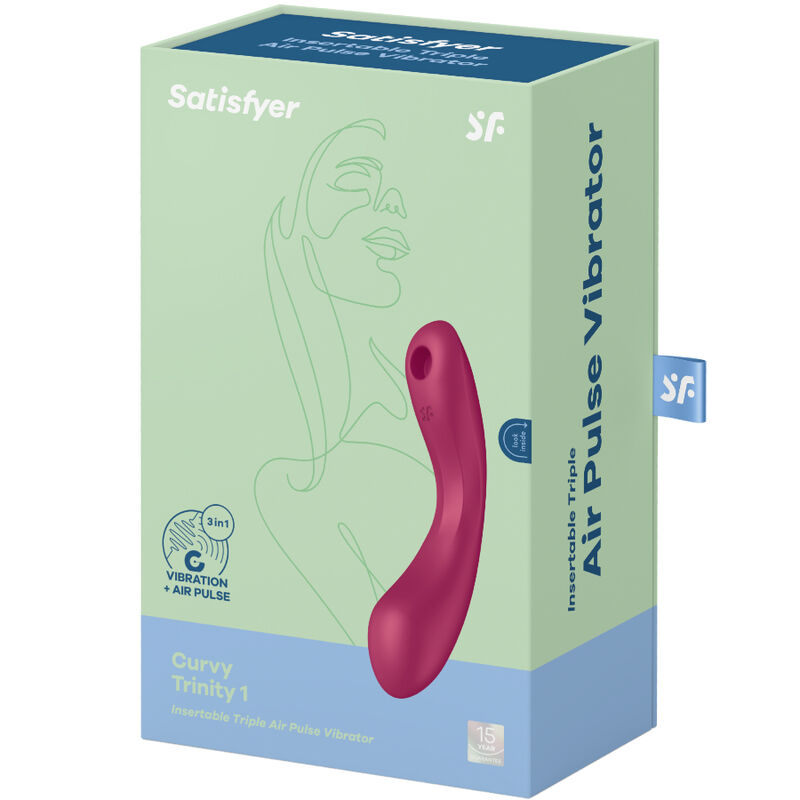SATISFYER - CURVE TRINITY 1 AIR PULSE VIBRATION GRIS 9 SATISFYER - CURVE TRINITY 1 AIR PULSE VIBRATION GRIS - Imagen 10