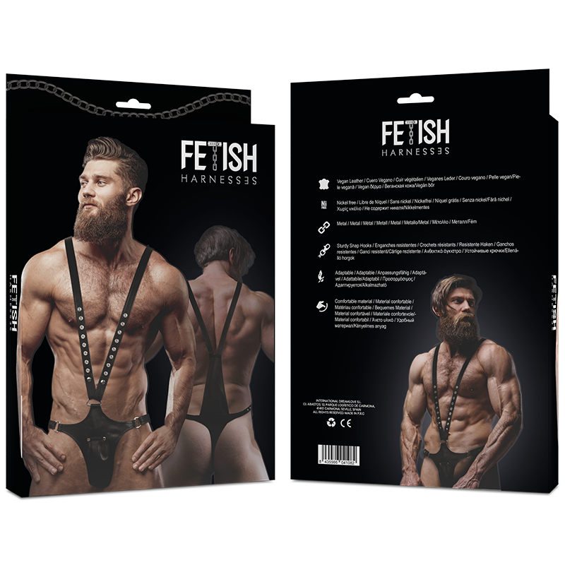 FETISH SUBMISSIVE ATTITUDE - ARNÉS ECOPIEL FORMA DE V HOMBRE 4 FETISH SUBMISSIVE ATTITUDE - ARNÉS ECOPIEL FORMA DE V HOMBRE - Imagen 4