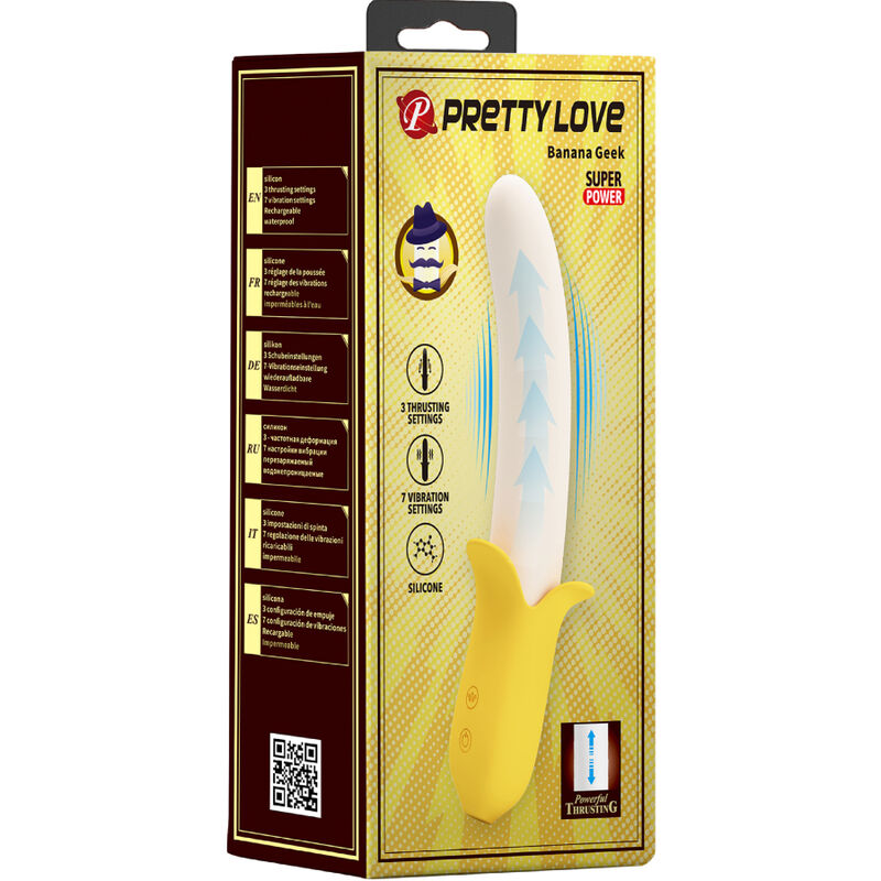 PRETTY LOVE - BANANA GEEK SUPER POWER 7 VIBRACIONES UP&DOWN SILICONA NEGRO 3 PRETTY LOVE - BANANA GEEK SUPER POWER 7 VIBRACIONES UP&DOWN SILICONA NEGRO - Imagen 3
