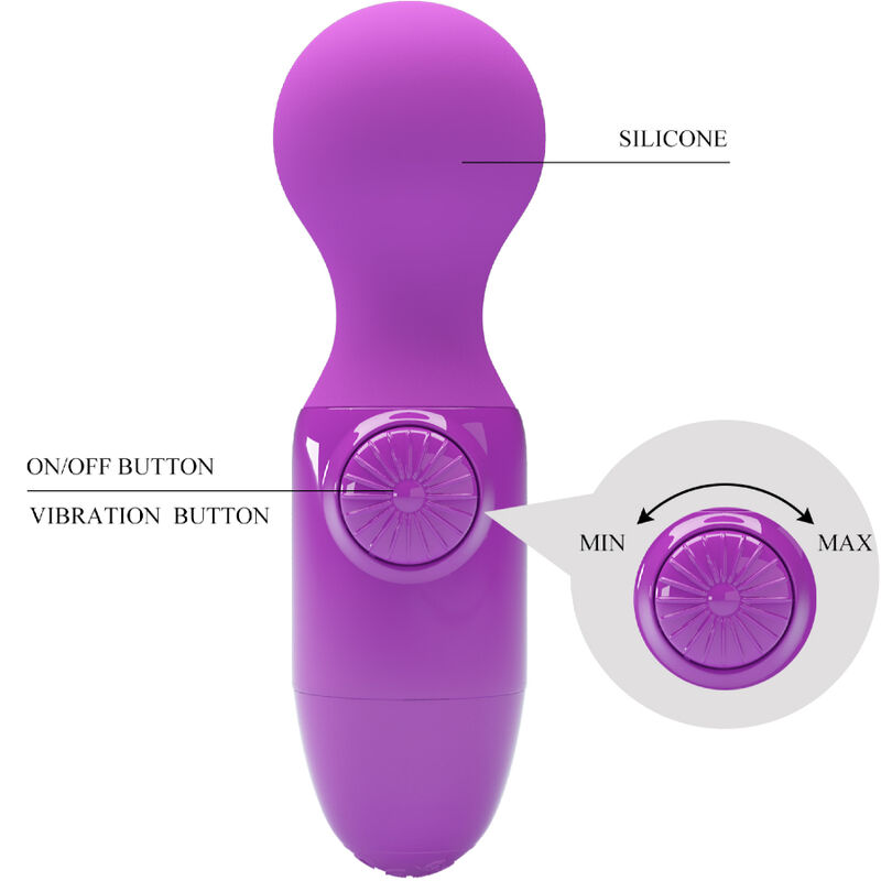 PRETTY LOVE - MINI MASAJEADOR PERSONAL MORADO 8 PRETTY LOVE - MINI MASAJEADOR PERSONAL MORADO - Imagen 8