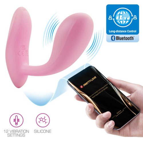 PRETTY LOVE – BAIRD G-SPOT 12 VIBRACIONES RECARGABLE ROSA APP