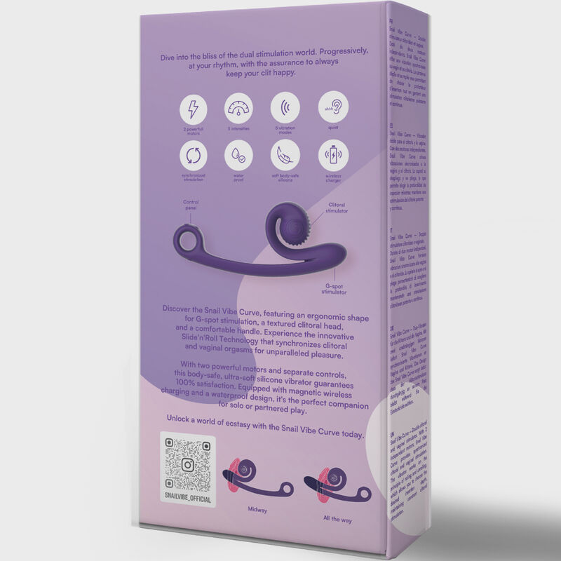 SNAIL VIBE - CURVE VIBRADOR NARANJA 3 SNAIL VIBE - CURVE VIBRADOR NARANJA - Imagen 4