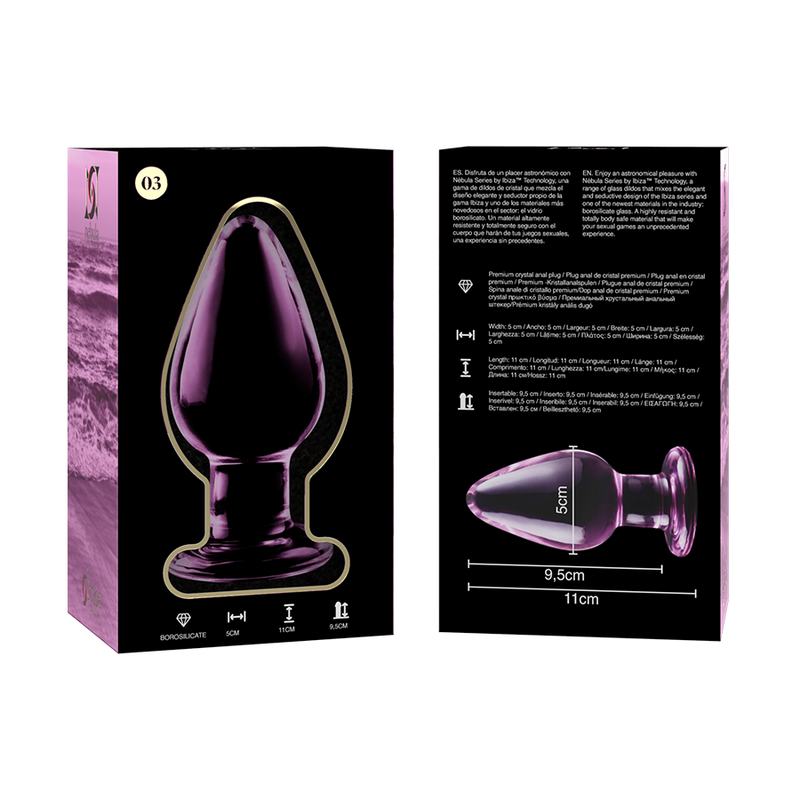 NEBULA SERIES BY IBIZA - MODELO 3 PLUG CRISTAL TRANSPARENTE 11 CM -O- 5 CM 6 NEBULA SERIES BY IBIZA - MODELO 3 PLUG CRISTAL TRANSPARENTE 11 CM -O- 5 CM - Imagen 6
