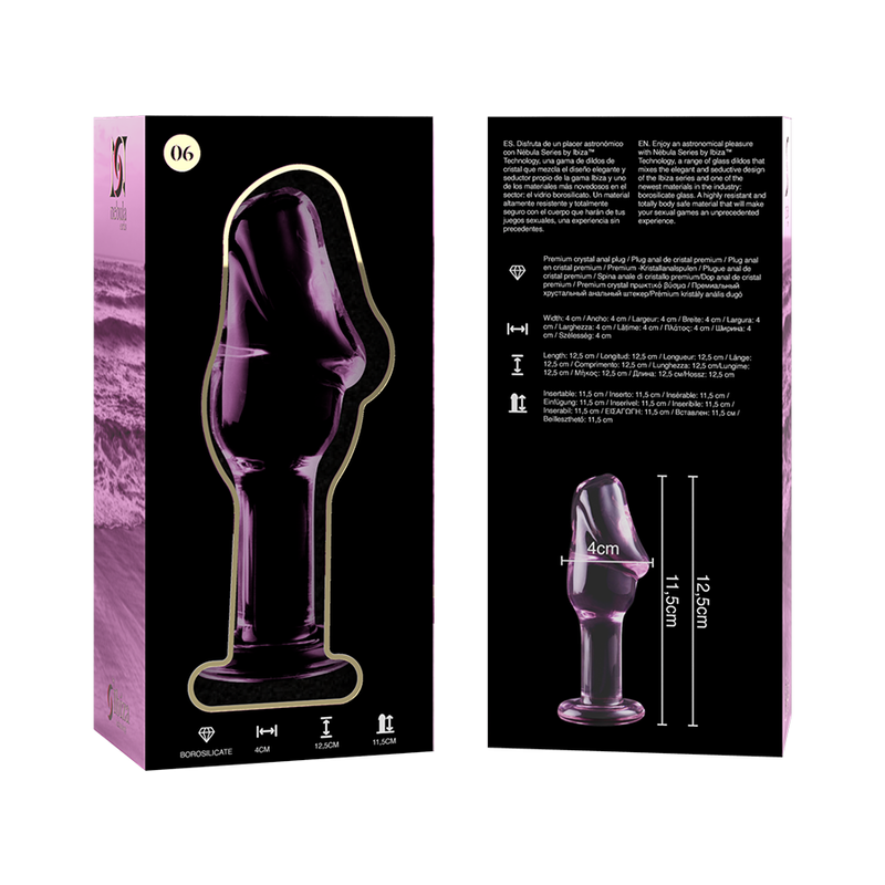 NEBULA SERIES BY IBIZA - MODELO 6 PLUG CRISTAL TRANSPARENTE 12.5 CM -O- 4 CM 6 NEBULA SERIES BY IBIZA - MODELO 6 PLUG CRISTAL TRANSPARENTE 12.5 CM -O- 4 CM - Imagen 6
