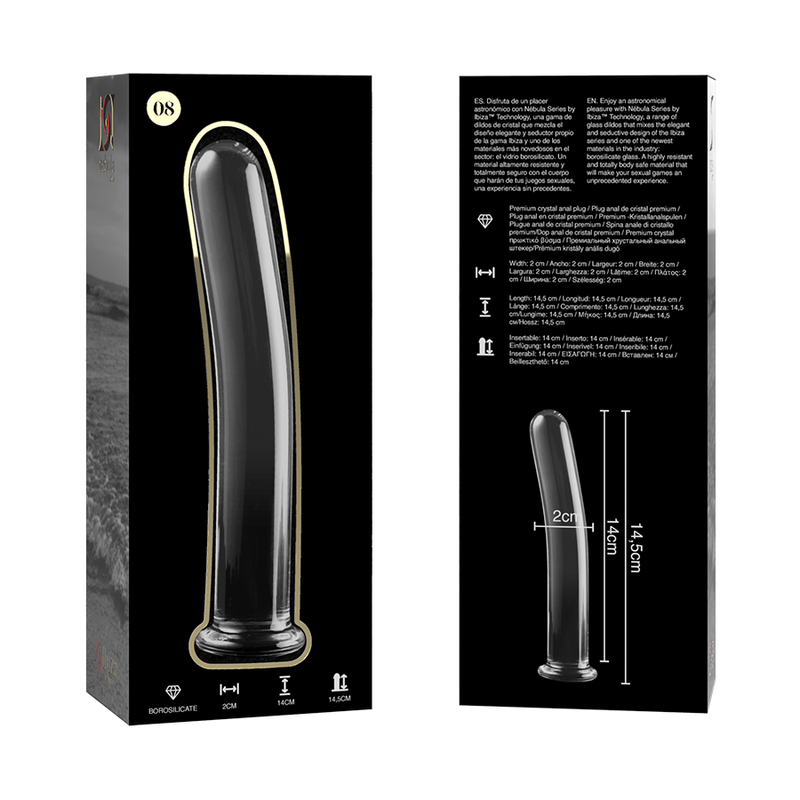NEBULA SERIES BY IBIZA - MODELO 8 DILDO CRISTAL TRANSPARENTE 14.5 CM -O- 2 CM 5 NEBULA SERIES BY IBIZA - MODELO 8 DILDO CRISTAL TRANSPARENTE 14.5 CM -O- 2 CM - Imagen 5