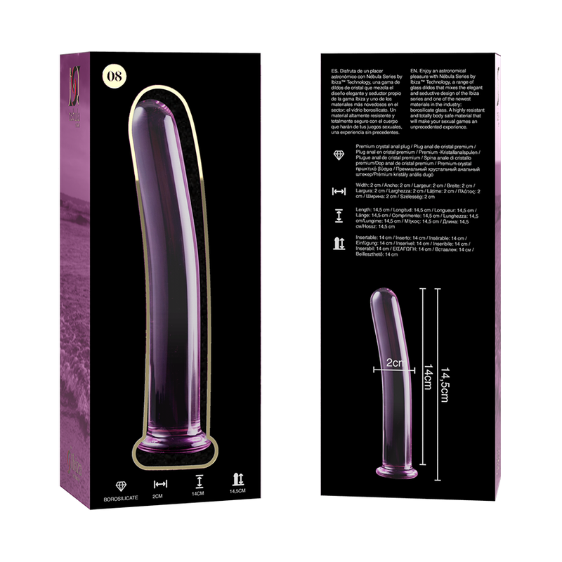 NEBULA SERIES BY IBIZA - MODELO 8 DILDO CRISTAL TRANSPARENTE 14.5 CM -O- 2 CM 7 NEBULA SERIES BY IBIZA - MODELO 8 DILDO CRISTAL TRANSPARENTE 14.5 CM -O- 2 CM - Imagen 7