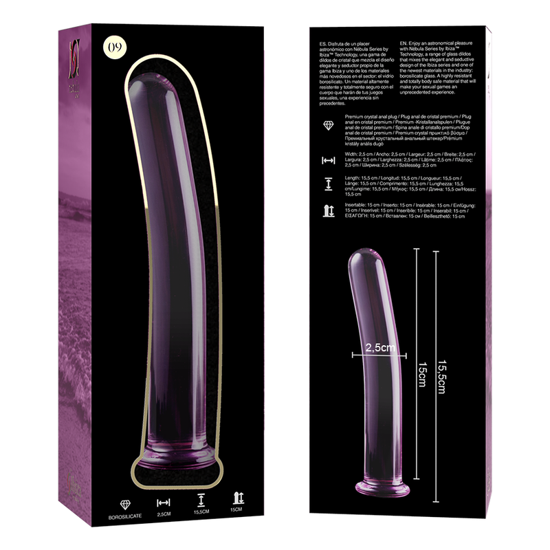 NEBULA SERIES BY IBIZA - MODELO 9 DILDO CRISTAL TRANSPARENTE 15.5 CM -O- 2.5 CM 5 NEBULA SERIES BY IBIZA - MODELO 9 DILDO CRISTAL TRANSPARENTE 15.5 CM -O- 2.5 CM - Imagen 5