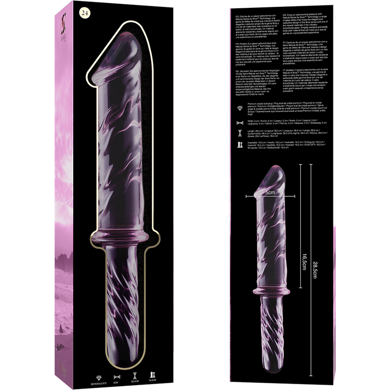 NEBULA SERIES BY IBIZA - MODELO 24 DILDO CRISTAL TRANSPARENTE 28.5 CM -O- 5 CM 6 NEBULA SERIES BY IBIZA - MODELO 24 DILDO CRISTAL TRANSPARENTE 28.5 CM -O- 5 CM - Imagen 6