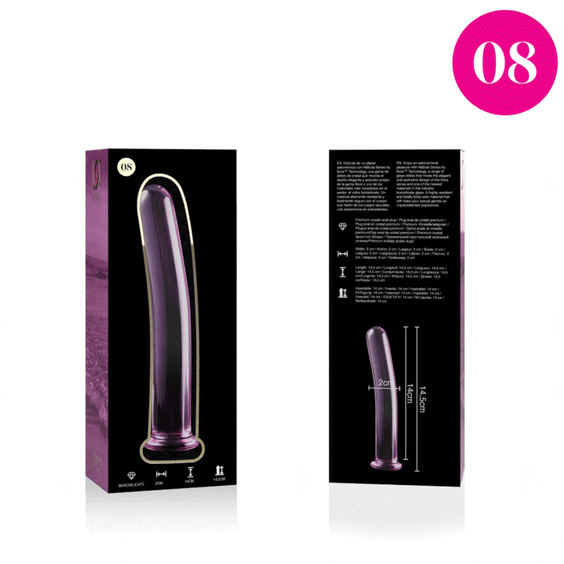 NEBULA SERIES BY IBIZA - MODELO 8 DILDO CRISTAL TRANSPARENTE 14.5 CM -O- 2 CM 5 NEBULA SERIES BY IBIZA - MODELO 8 DILDO CRISTAL TRANSPARENTE 14.5 CM -O- 2 CM - Imagen 5