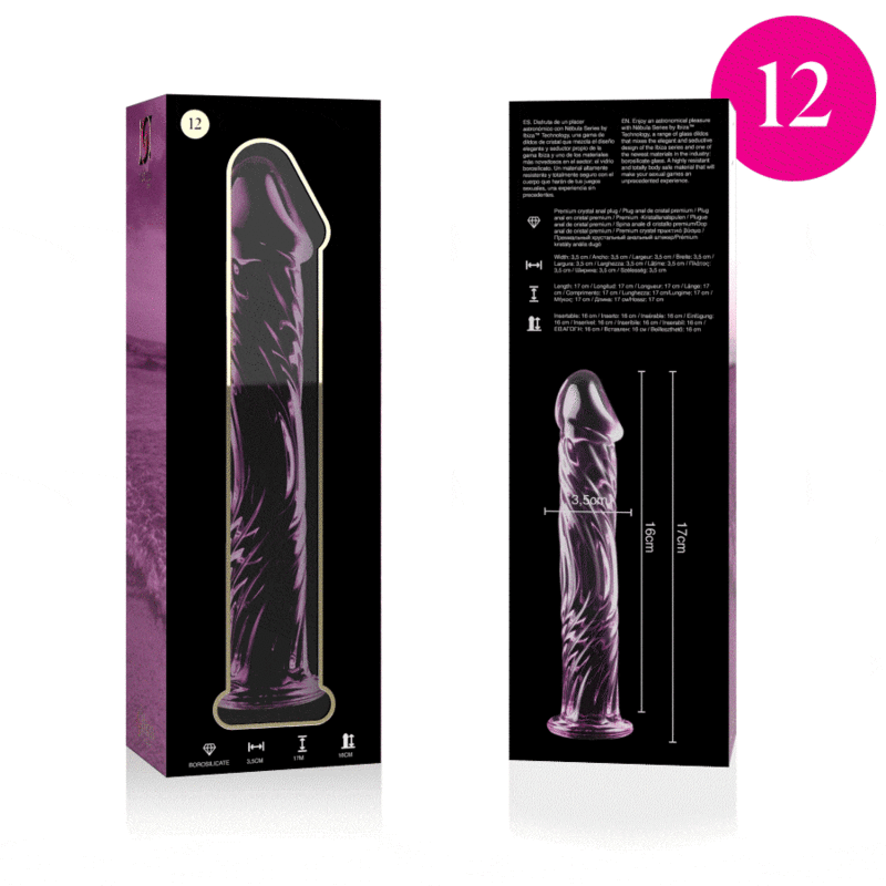 NEBULA SERIES BY IBIZA - MODELO 12 DILDO CRISTAL TRANSPARENTE 17 CM -O- 3.5 CM 6 NEBULA SERIES BY IBIZA - MODELO 12 DILDO CRISTAL TRANSPARENTE 17 CM -O- 3.5 CM - Imagen 6