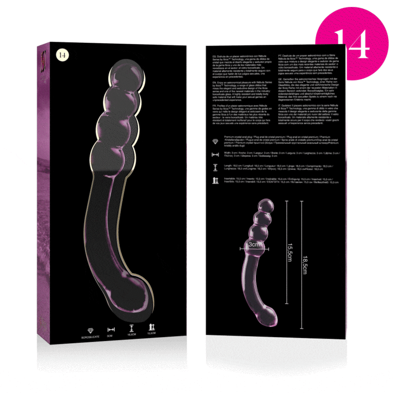 NEBULA SERIES BY IBIZA - MODELO 14 DILDO CRISTAL TRANSPARENTE 18.5 CM -O- 3 CM 7 NEBULA SERIES BY IBIZA - MODELO 14 DILDO CRISTAL TRANSPARENTE 18.5 CM -O- 3 CM - Imagen 7