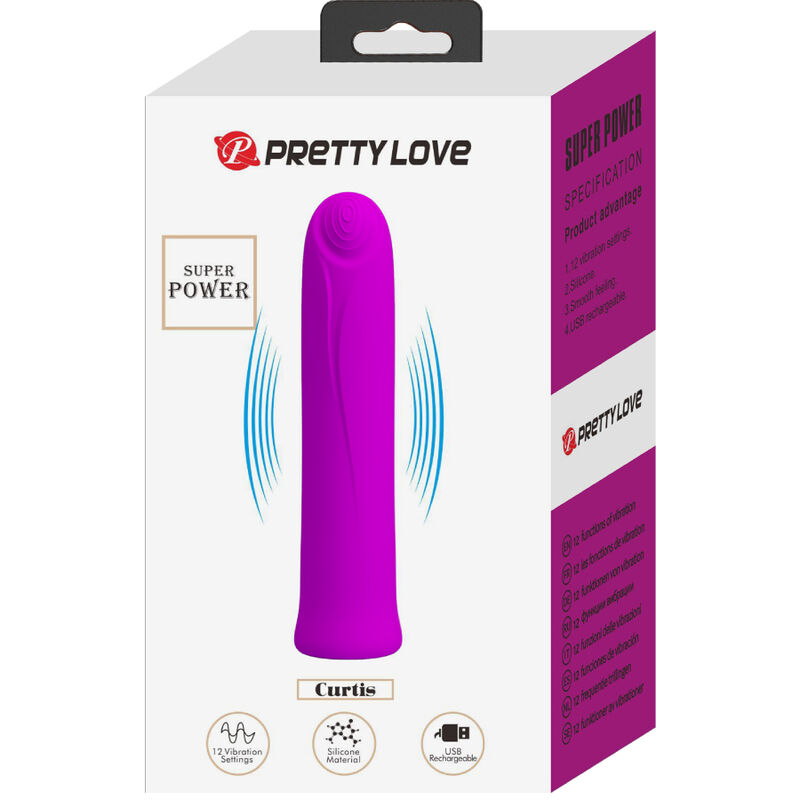 PRETTY LOVE - CURTIS MINI VIBRADOR SUPER POWER 12 VIBRACIONES SILICONA VIOLETA 7 PRETTY LOVE - CURTIS MINI VIBRADOR SUPER POWER 12 VIBRACIONES SILICONA VIOLETA - Imagen 7