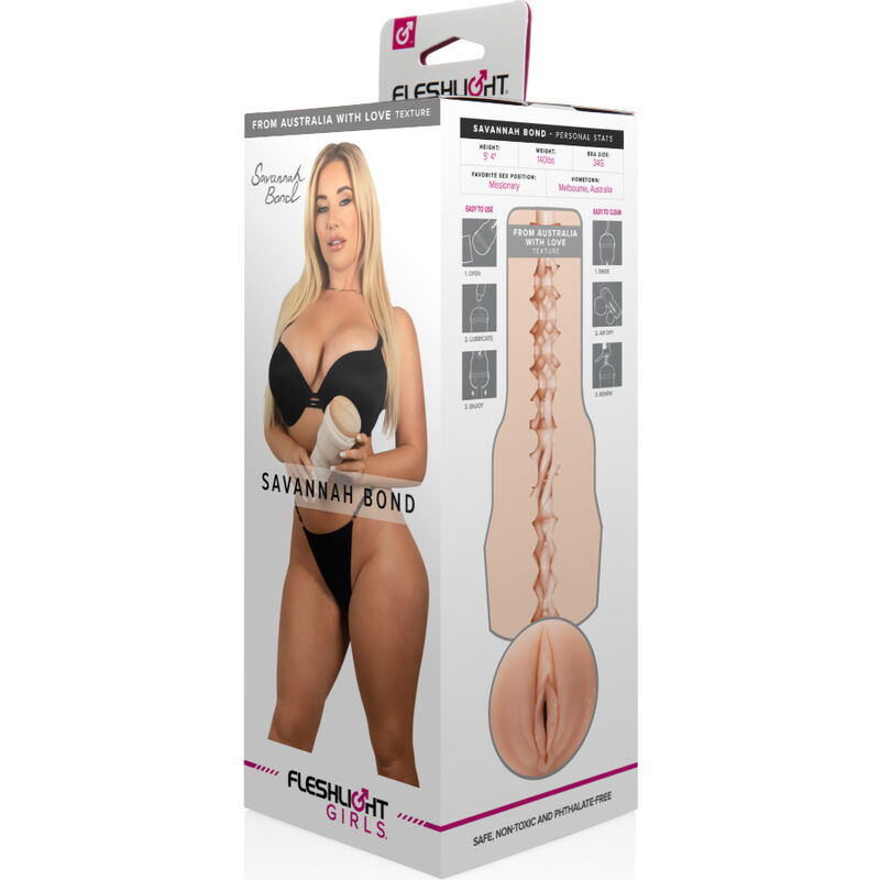 FLESHLIGHT GIRLS - SAVANNAH BOND VAGINA 6 FLESHLIGHT GIRLS - SAVANNAH BOND VAGINA - Imagen 6
