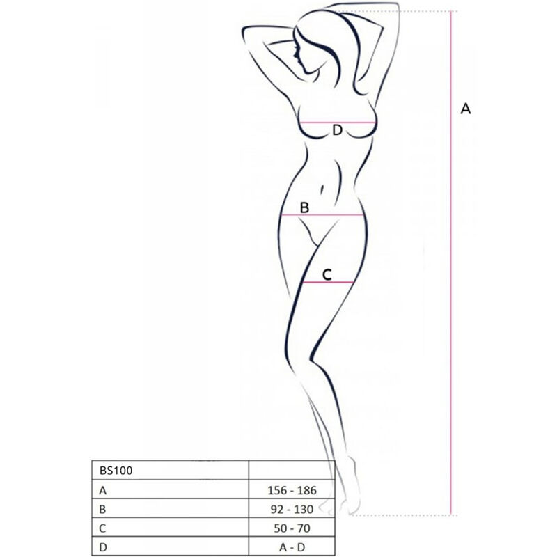 PASSION - BS100 BODYSTOCKING NEGRO TALLA UNICA 5 PASSION - BS100 BODYSTOCKING NEGRO TALLA UNICA - Imagen 6
