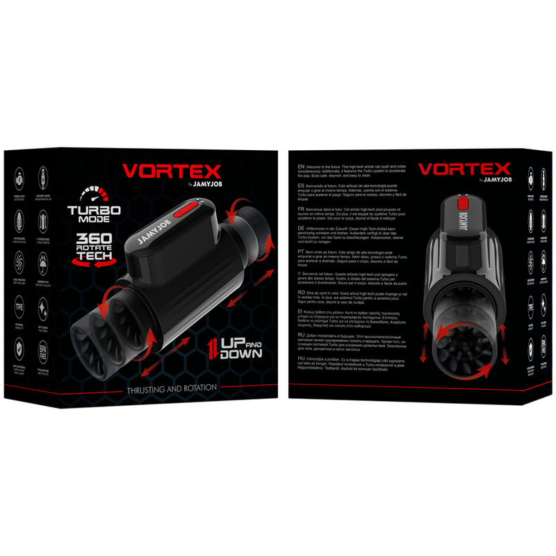 JAMYJOB - VORTEX MASTURBADOR TURBO CON EMPUJE Y ROTACIÓN 360 UP AND DOWN 7 JAMYJOB - VORTEX MASTURBADOR TURBO CON EMPUJE Y ROTACIÓN 360 UP AND DOWN - Imagen 7
