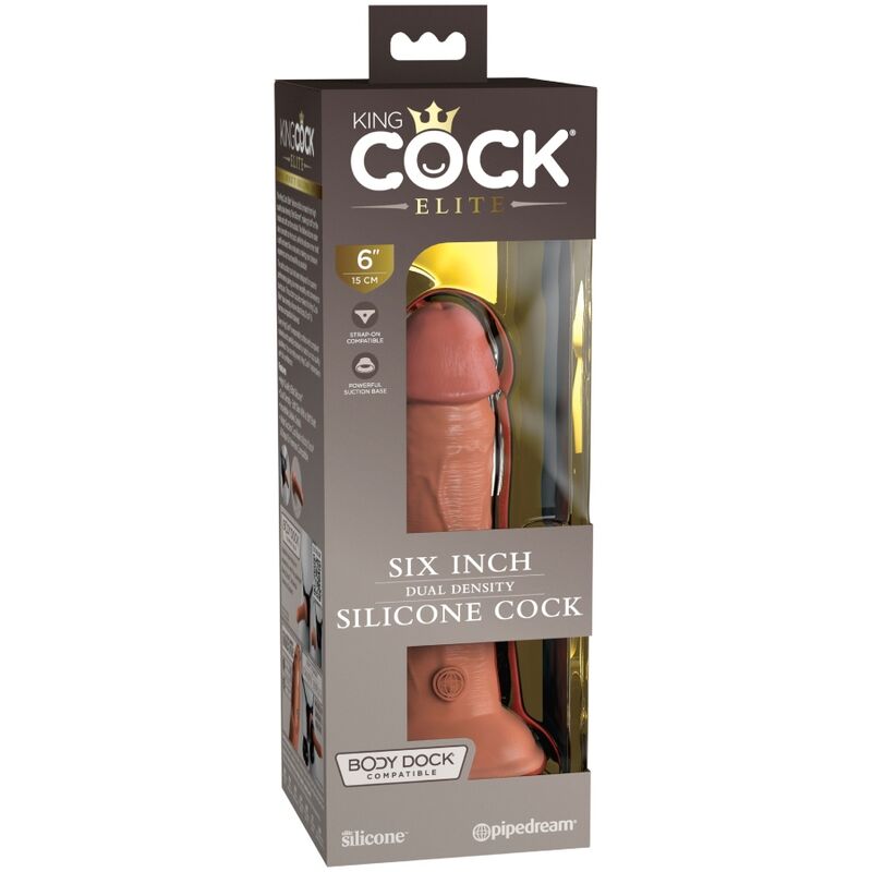 KING COCK - ÉLITE DILDO REALÍSTICO SILICONA 15.2 CM CARAMELO 4 KING COCK - ÉLITE DILDO REALÍSTICO SILICONA 15.2 CM CARAMELO - Imagen 4