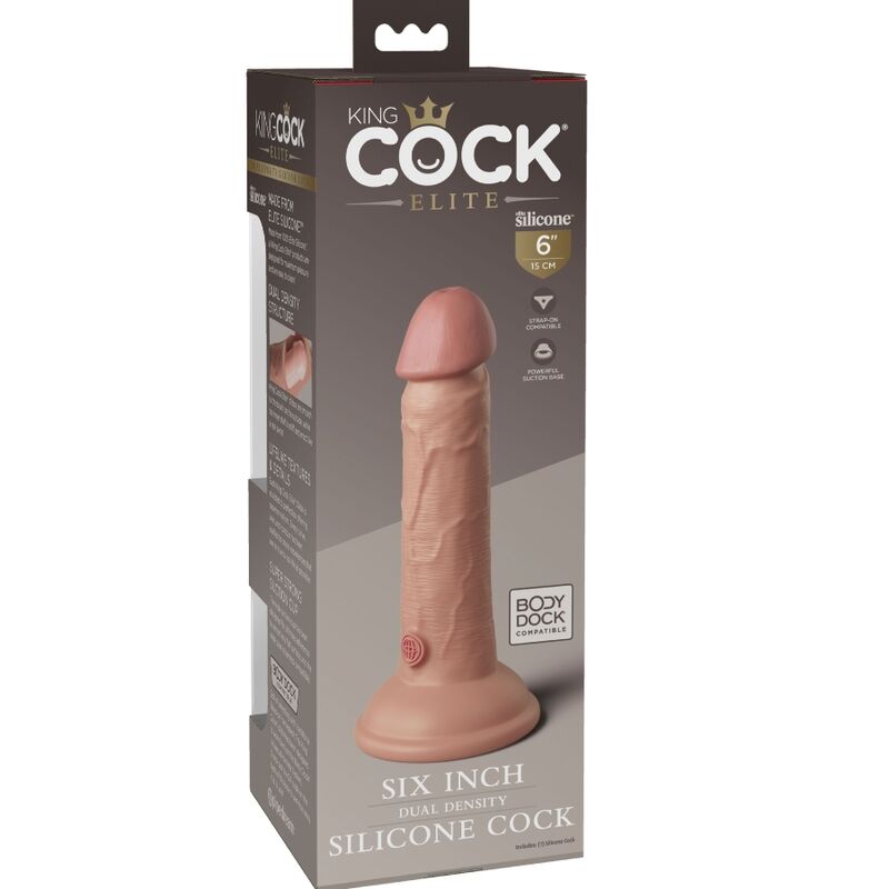 KING COCK - ÉLITE DILDO REALÍSTICO SILICONA 15.2 CM 4 KING COCK - ÉLITE DILDO REALÍSTICO SILICONA 15.2 CM - Imagen 4