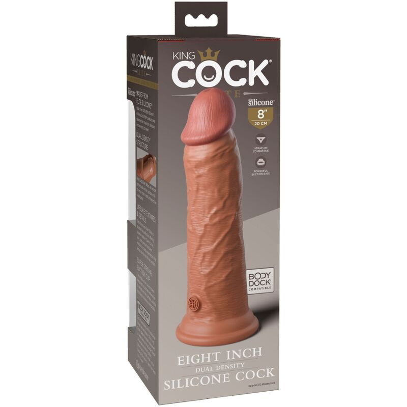 KING COCK - ÉLITE DILDO REALÍSTICO SILICONA 20.3 CM CARAMELO 2 KING COCK - ÉLITE DILDO REALÍSTICO SILICONA 20.3 CM CARAMELO - Imagen 2