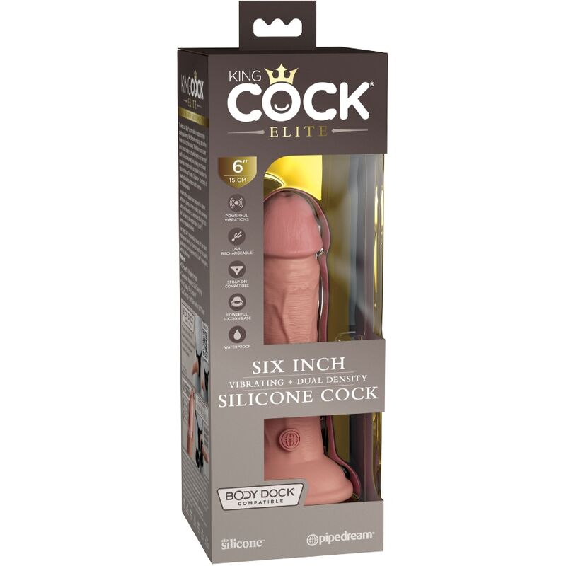 KING COCK - ÉLITE DILDO REALÍSTICO VIBRADOR & SILICONA 15.2 CM 6 KING COCK - ÉLITE DILDO REALÍSTICO VIBRADOR & SILICONA 15.2 CM - Imagen 6