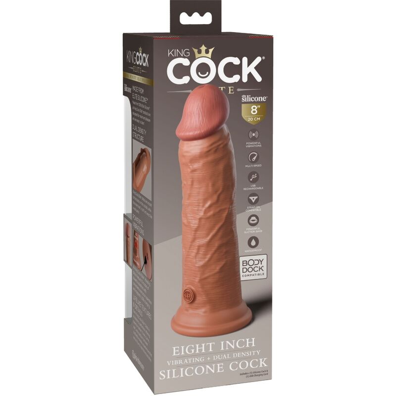 KING COCK - ÉLITE DILDO REALÍSTICO VIBRADOR & SILICONA 20.3 CM CARAMELO 4 KING COCK - ÉLITE DILDO REALÍSTICO VIBRADOR & SILICONA 20.3 CM CARAMELO - Imagen 4