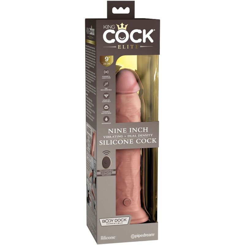 KING COCK - ÉLITE DILDO REALÍSTICO VIBRADOR & SILICONA CONTROL REMOTO 23 CM 2 KING COCK - ÉLITE DILDO REALÍSTICO VIBRADOR & SILICONA CONTROL REMOTO 23 CM - Imagen 2