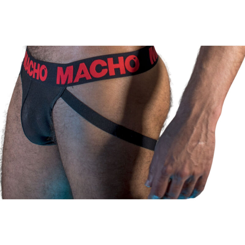 MACHO - MX26X2 JOCK NEGRO/ROJO XL 1 MACHO - MX26X2 JOCK NEGRO/ROJO XL - Imagen 2