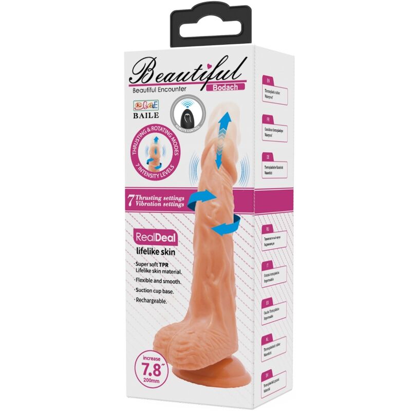 BAILE - BODACH VIBRADOR REALISTA CON VENTOSA CONTROL REMOTO 7 BAILE - BODACH VIBRADOR REALISTA CON VENTOSA CONTROL REMOTO - Imagen 7