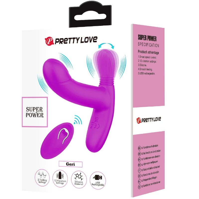 PRETTY LOVE - GERI MASAJEADOR CLITORIS CONTROL REMOTO ROSA 9 PRETTY LOVE - GERI MASAJEADOR CLITORIS CONTROL REMOTO ROSA - Imagen 9