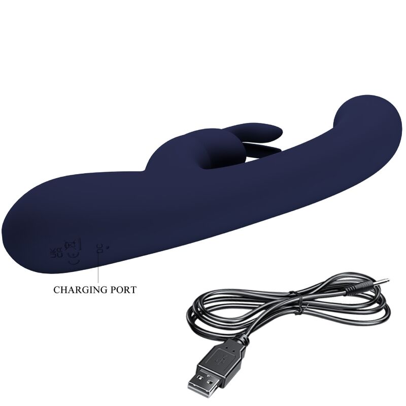 PRETTY LOVE - LAMAR VIBRADOR RABBIT & PUNTO G AZUL 8 PRETTY LOVE - LAMAR VIBRADOR RABBIT & PUNTO G AZUL - Imagen 8