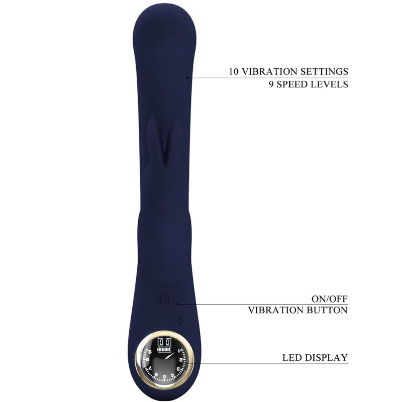 PRETTY LOVE - LAMAR VIBRADOR RABBIT & PUNTO G AZUL 7 PRETTY LOVE - LAMAR VIBRADOR RABBIT & PUNTO G AZUL - Imagen 7
