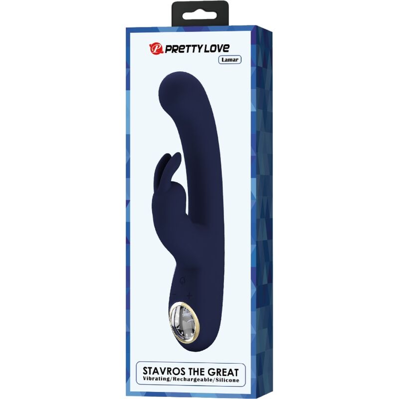 PRETTY LOVE - LAMAR VIBRADOR RABBIT & PUNTO G AZUL 9 PRETTY LOVE - LAMAR VIBRADOR RABBIT & PUNTO G AZUL - Imagen 9