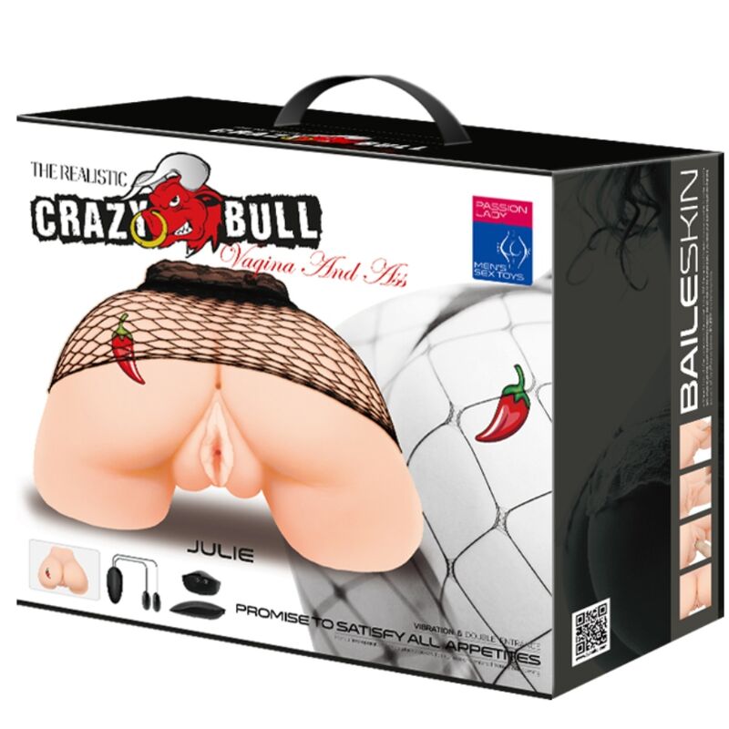 CRAZY BULL - VAGINA Y ANO CON MALLA REALISTA CON VIBRACIÓN 2 CRAZY BULL - VAGINA Y ANO CON MALLA REALISTA CON VIBRACIÓN - Imagen 2