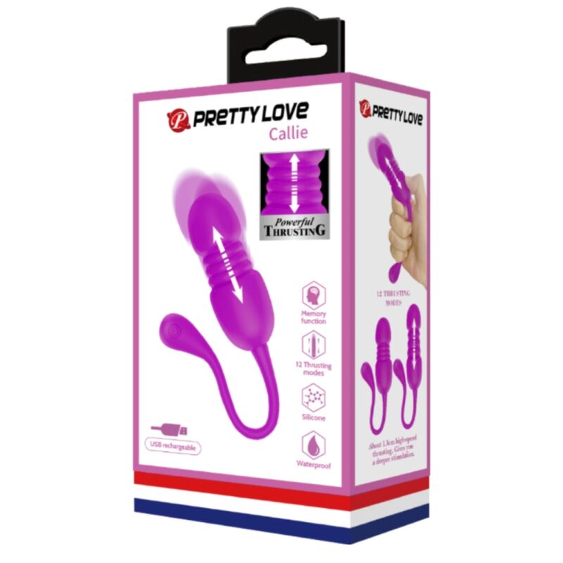 PRETTY LOVE - CALLIE HUEVO VIBRADOR RECARGABLE MORADO 2 PRETTY LOVE - CALLIE HUEVO VIBRADOR RECARGABLE MORADO - Imagen 2