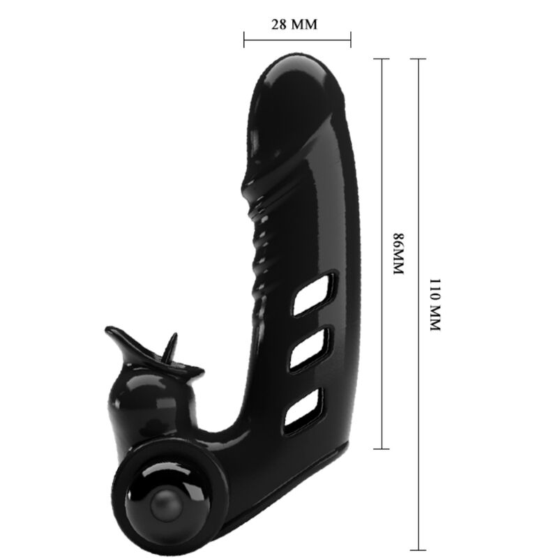 PRETTY LOVE - CORBIN FUNDA DEDO VIBRADOR NEGRO 4 PRETTY LOVE - CORBIN FUNDA DEDO VIBRADOR NEGRO - Imagen 4