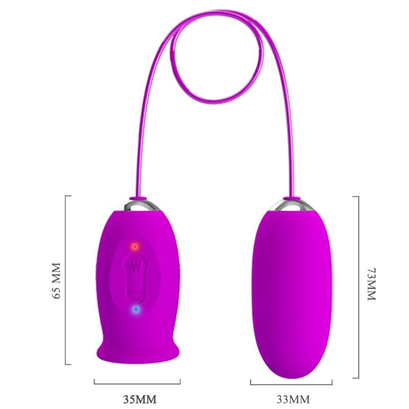 PRETTY LOVE - DAISY HUEVO DUAL VIBRADOR RECARGABLE MORADO 7 PRETTY LOVE - DAISY HUEVO DUAL VIBRADOR RECARGABLE MORADO - Imagen 7