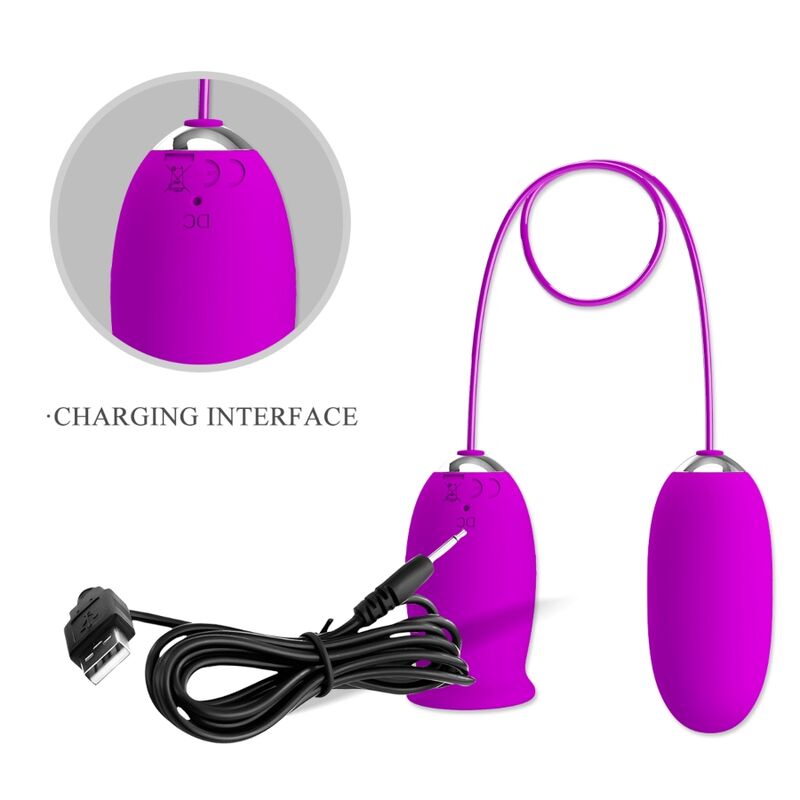 PRETTY LOVE - DAISY HUEVO DUAL VIBRADOR RECARGABLE MORADO 9 PRETTY LOVE - DAISY HUEVO DUAL VIBRADOR RECARGABLE MORADO - Imagen 9