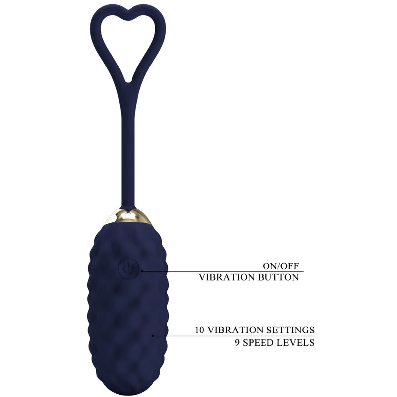 PRETTY LOVE - VIVIAN HUEVO VIBRADOR CONTROL REMOTO AZUL 4 PRETTY LOVE - VIVIAN HUEVO VIBRADOR CONTROL REMOTO AZUL - Imagen 4